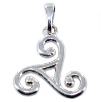 Pendentif Argent Triskell simple - Taille 6