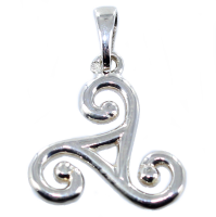 Pendentif Argent Triskell simple - Taille 6 