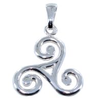 Pendentif Argent Triskell simple - Taille 7