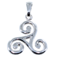 Pendentif Argent Triskell simple - Taille 7 