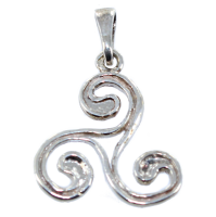 Pendentif Argent Triskell double - Taille 2 
