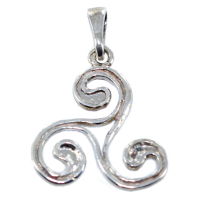 Pendentif Argent Triskell double - Taille 2 