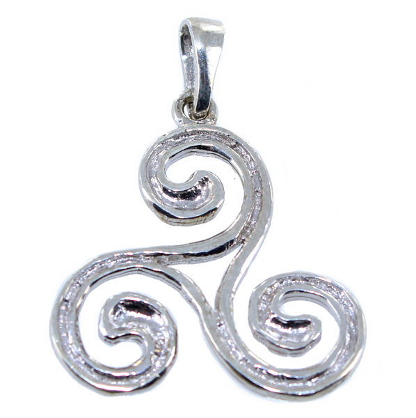 Pendentif Argent TriSkell double - Taille 3