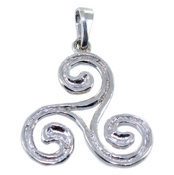 Pendentif Argent TriSkell double - Taille 3 