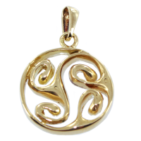 Pendentif Or Jaune Triskell Schenal - Taille 2 