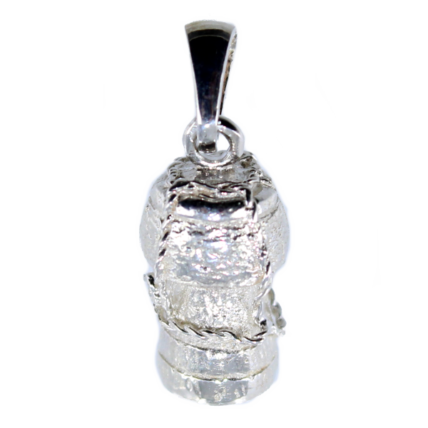 Pendentif Argent Bouchon de Champagne - Plein volume 