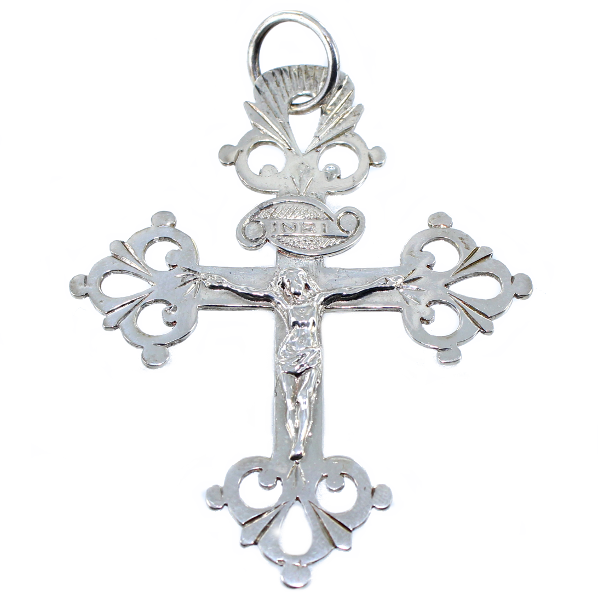 Croix grille du Dauphiné - Taille 4 Argent 