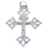 Croix grille du Dauphiné - Taille 4 Argent 