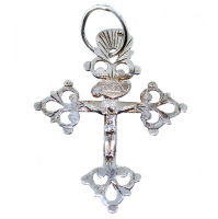 Croix grille du Dauphiné - Taille 2 Argent 