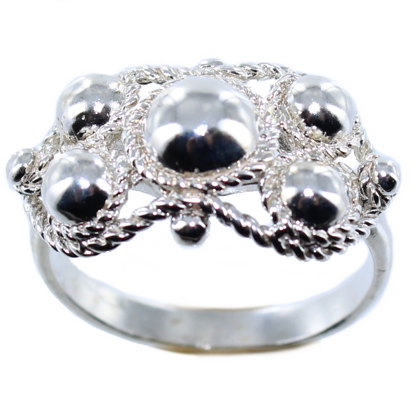 Bague boulonnaise bombée - Taille 2 Argent 