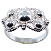 Bague boulonnaise bombée - Taille 2 Argent 