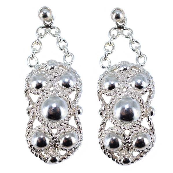 Boucles d'oreilles Argent Boulonnaise 