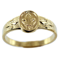 Bague Fleur de Lys - Taille 1 Or Jaune 