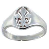 Bague Fleur de Lys - Taille 2 Argent 