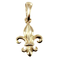 Pendentif Or Jaune Fleur de Lys - Taille 2 