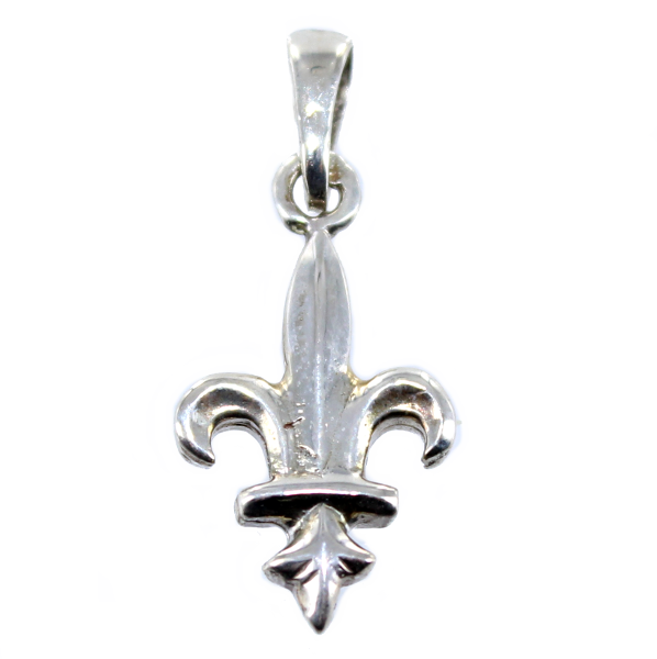 Pendentif Argent Fleur de Lys - Taille 4 