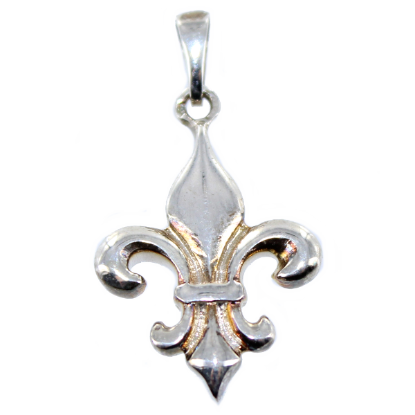 Pendentif Argent Fleur de Lys - Taille 6 