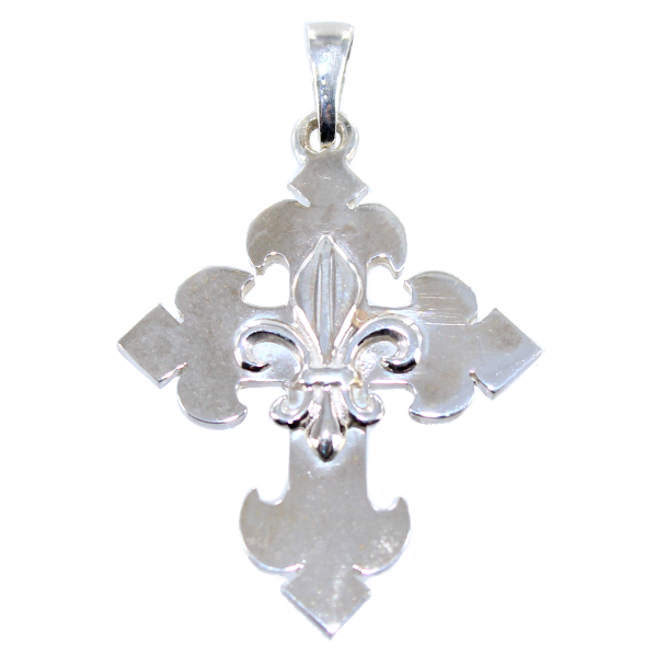 Croix Royale fleur de lys Argent 