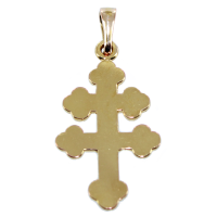 Croix de Lorraine - Large Or Jaune 