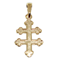 Croix de Lorraine embossée - Taille 1 Or Jaune