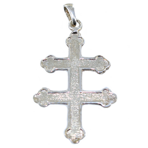 Croix de Lorraine embossée - Taille 1 Argent 