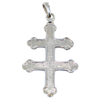 Croix de Lorraine embossée - Taille 1 Argent 