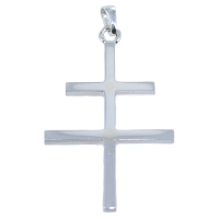 Croix de Lorraine - Plate Taille 4 Argent 