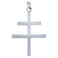 Croix de Lorraine - Cubique Taille 2 Argent 