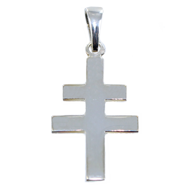 Croix de Lorraine - Plate Taille 2 Argent 