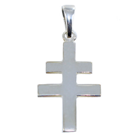 Croix de Lorraine - Plate Taille 2 Argent 