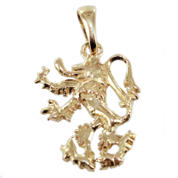 Pendentif Or Jaune Lion héraldique - Taille 2 