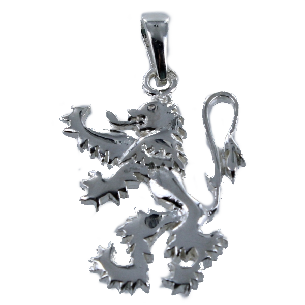 Pendentif Argent Lion héraldique - Taille 3 