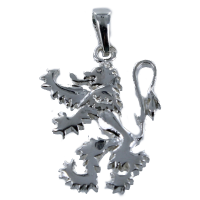 Pendentif Argent Lion héraldique - Taille 3 