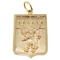 Pendentif Or Jaune Blason de la ville de Lyon 