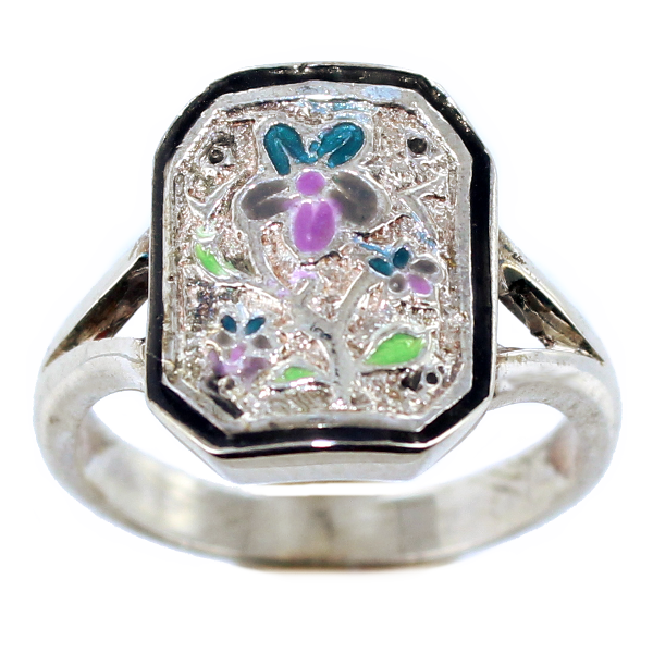 Bague Argent Bouquet normand 