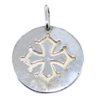 Médaille Croix Occitane - Taille 4 Argent 