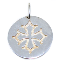 Médaille Croix Occitane - Taille 3 Argent 