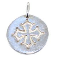 Médaille Croix Occitane - Taille 2 Argent