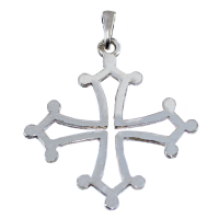 Croix Occitane ajourée - Taille 6 Argent 