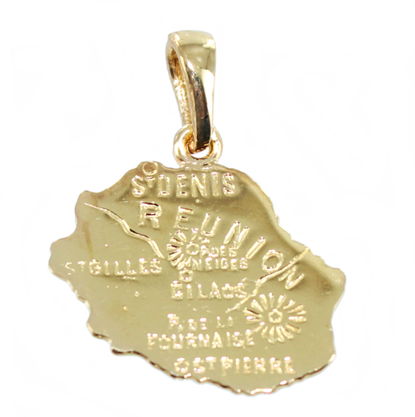 Pendentif Carte De La Réunion En Argent Massif 925 - Avec Ou Sans Chaîne Et écrin - Neuf Avec étiquettes
