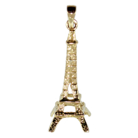 Pendentif Or Jaune Tour Eiffel - Taille 6