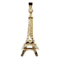 Pendentif Or Jaune Tour Eiffel - Taille 6 