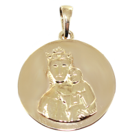 Médaille Or Jaune Vierge à l'enfant - Notre Dame de Paris