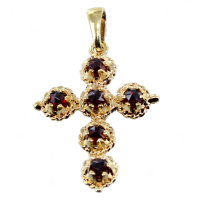 Croix Or Jaune  Catalane 