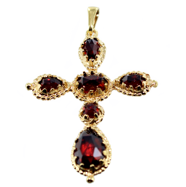 Croix catalane - Taille 4 Or Jaune 