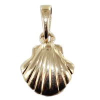 Pendentif Or Jaune Coquille Saint Jacques Simple - Taille 1 