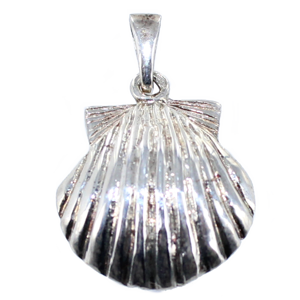 Pendentif Argent Coquille Saint Jacques - Taille 4 