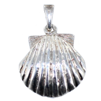 Pendentif Argent Coquille Saint Jacques - Taille 4 