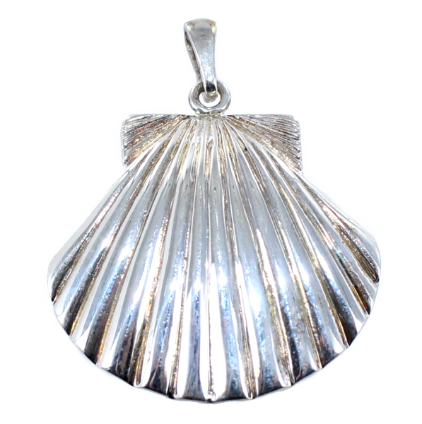 Pendentif Argent Coquille Saint Jacques - Taille 5 