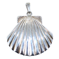 Pendentif Argent Coquille Saint Jacques - Taille 5 